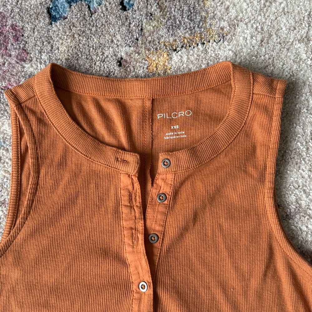 Pilcro Terracotta Tank Top - Picture 2 of 6